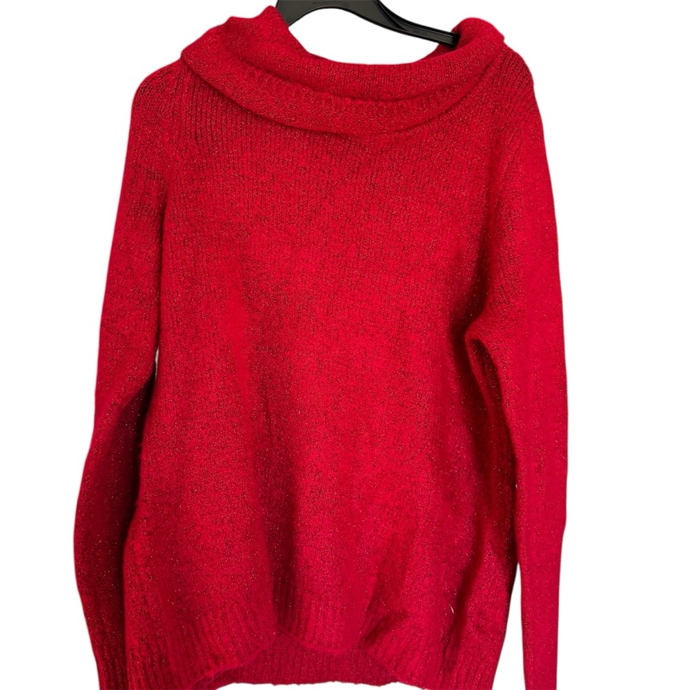 White Stag Vibrant Red Cowl Neck Sweater
